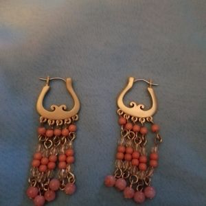 Coral earrings